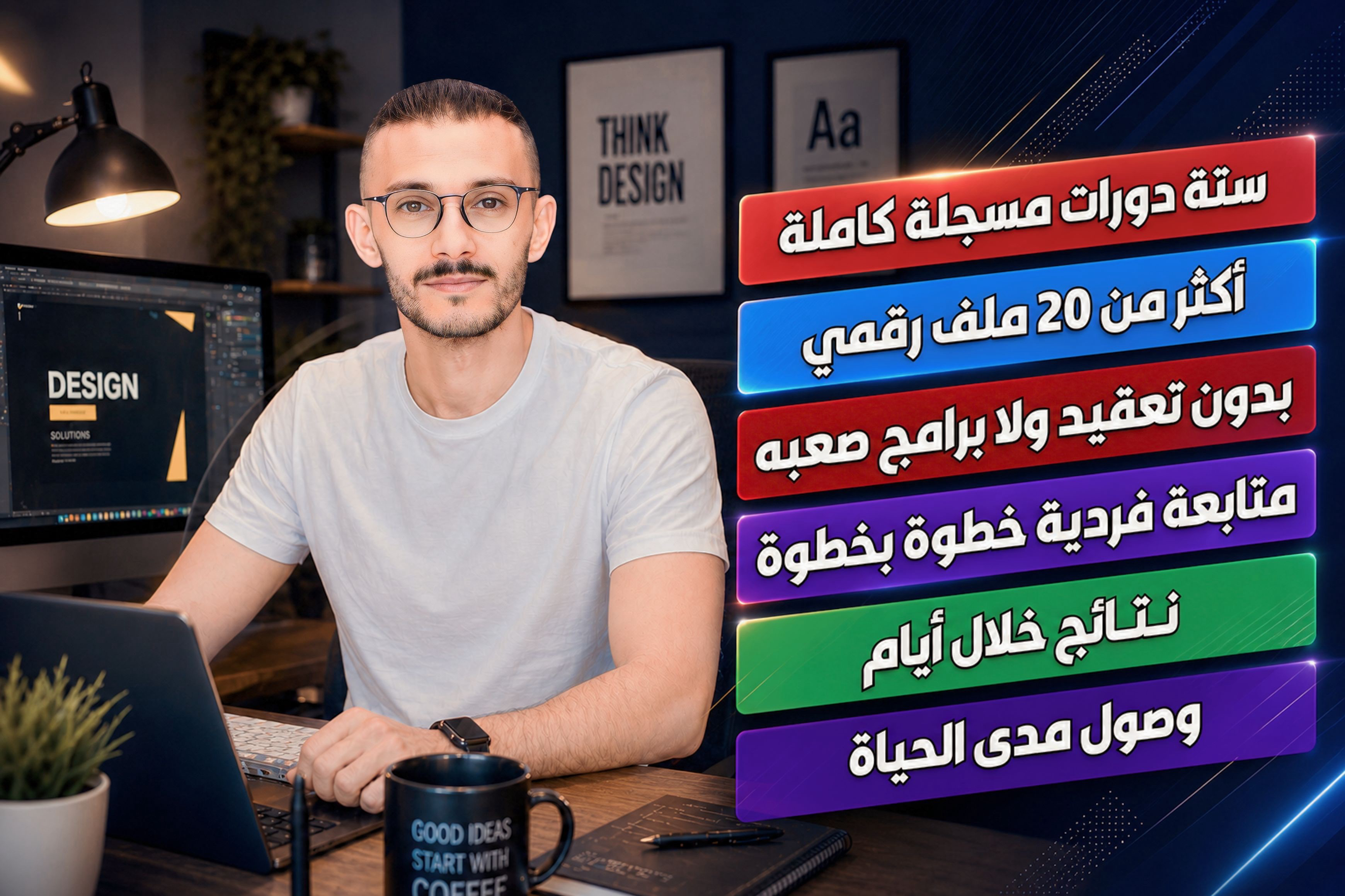 فيديو تعريفي عن دورات كانفا أكاديمي